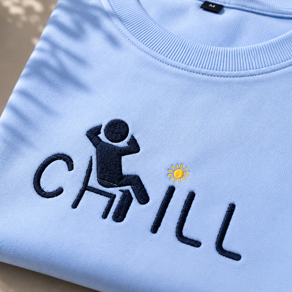 The Embroidered "CHILL" Heavyweight Tee