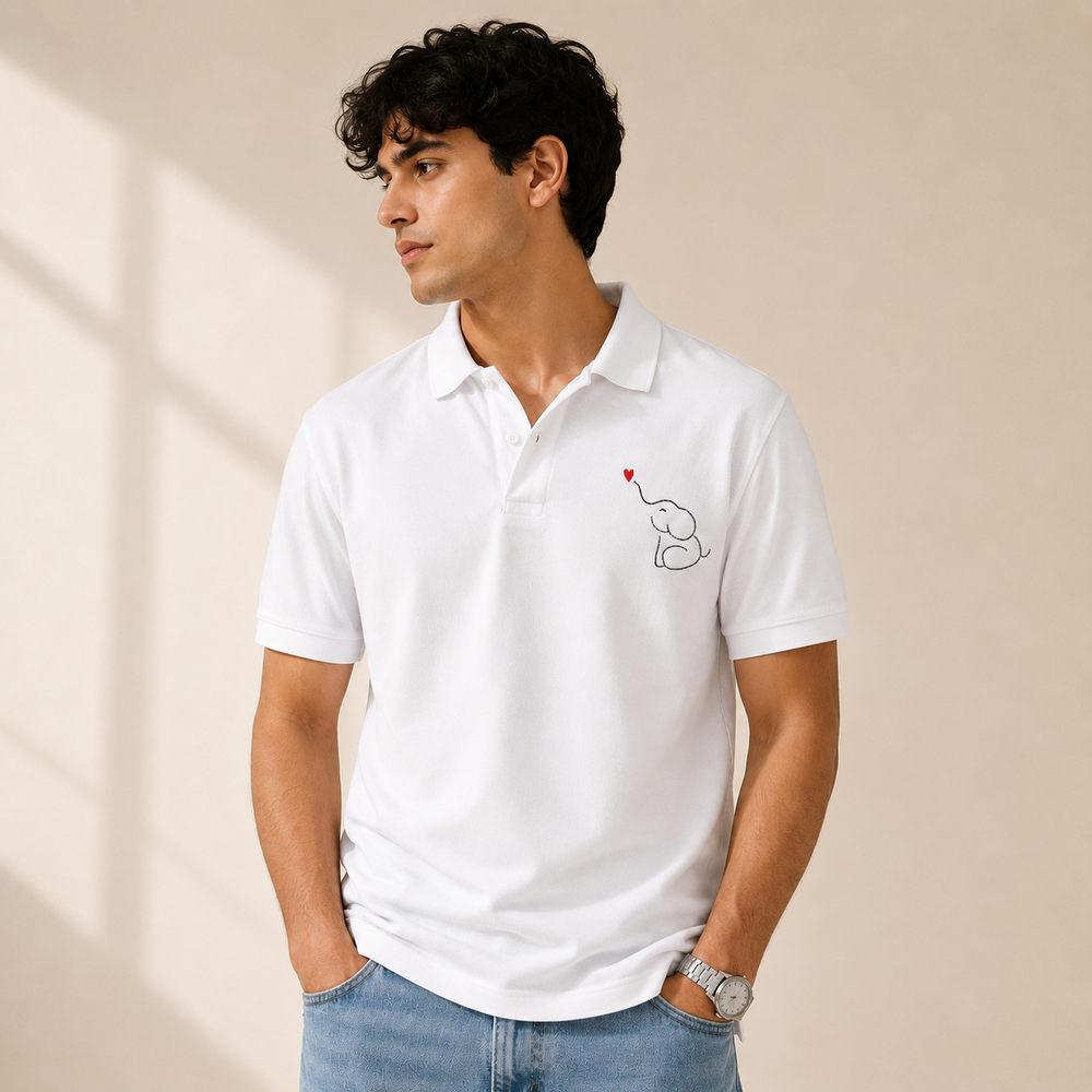 Heart & Trunk: Embroidered Piqué Polo